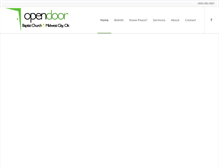 Tablet Screenshot of opendoormwc.com